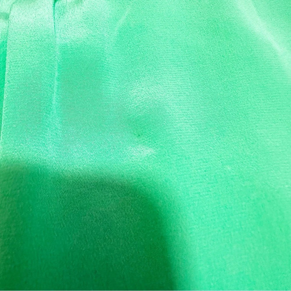 NWT J Crew 100% Silk Green Long Sleeve Button Down Blouse Size 10 - Picture 14 of 14